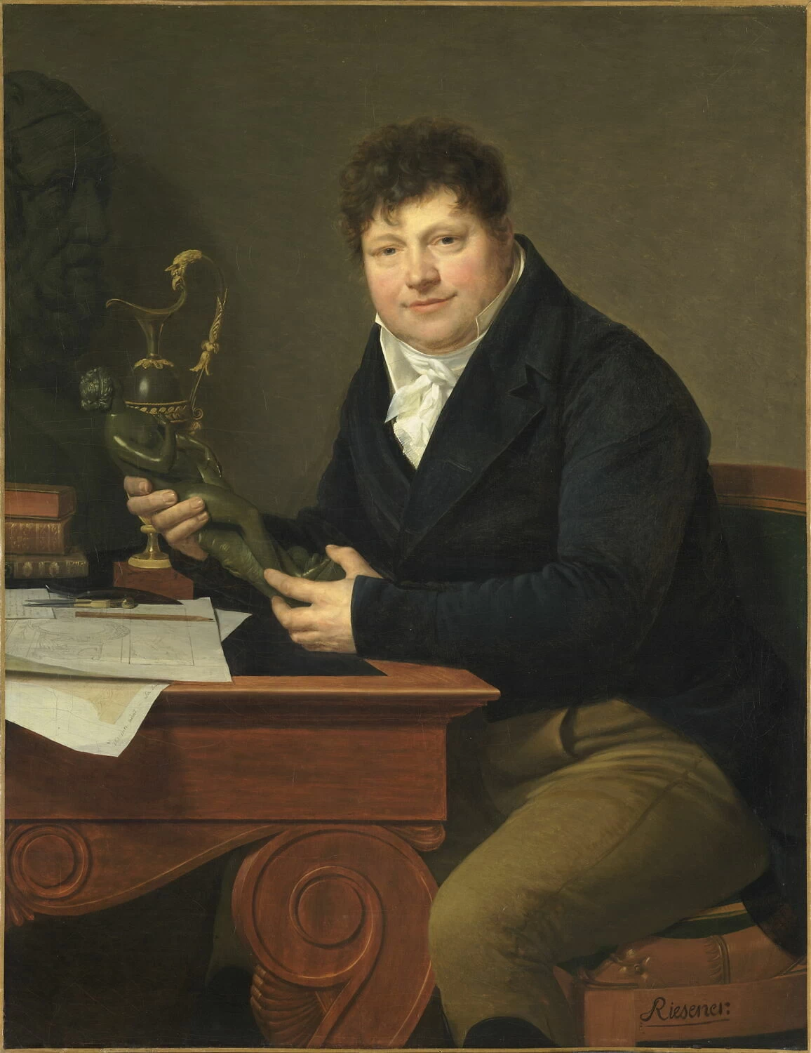 Léon Riesener - Ritratto di Antoine André Ravrio, Louvre, Parigi